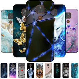 For Motorola Moto E7 Plus Cases E7Plus Cover Soft TPU Silicone Back Cover For Moto E7 E7i Power Case Black Bumper Shells Etui