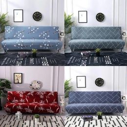 Chair Covers Sofa Slipcover Elastic No Armrest Stretch Cover All-Covered Folding Bed Furniture Protector For Living Room
