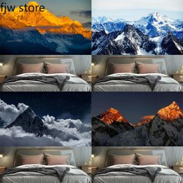 Tapestries Nature Scenery Art Decoration Tapestry Sunset Mountains Beach Wall Hanging Living Room Home Decor