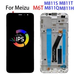 5.7" Original For Meizu M6T LCD Display Touch Screen Panel Digitizer For Meizu M6T M811H M811S M811T M811Q Display With Frame
