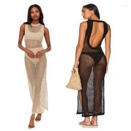 Casual Dresses ENLU Hollow Out Sexy Maxi Dress Women Tube Top Floral Lace Black Elegant Summer Beach Bodycon Long Party