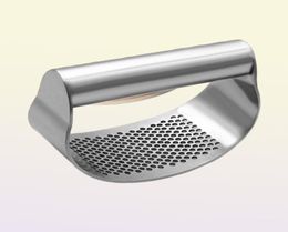 1pcs Stainless Steel Curved Garlic Press Vegetable Chopper Crusher Manual Ginger Mincing Masher Kitchen Gadgets Cooking Tools 20128334679