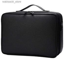 Cosmetic Bags 2023 PU Leather Cosmetic Bag Professional Large Capacity Waterproof Travel Toiletry Makeup bag For Women L49