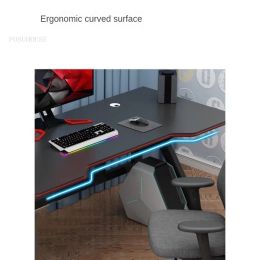 Modern Gaming Desk for Office Density Board White One-piece Simple Computer Desks Light Luxury Household Desk for Gaming Room