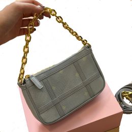 Designer Women's Shoulder Bag Leather Handbag Clutch spliced chain straddle tote bag