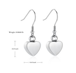 AirAh0212 Loss of Love Women Gift Stainless Steel Earrings Memorial Urn Ashes Holder Keepsake Cremation Charms Jewelry for Human 6446299