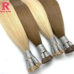 I-tip Colored Hair Real Remy Human Hair Extensions Unprocessed Bone Straight Vietnamese Capsules Microlink Capsules in Hair