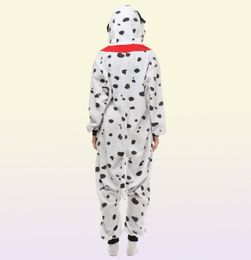 Dalmatian Dog Women039s and Men039s Animal Kigurumi Polar Fleece Costume for Halloween Carnival New Year Party welcome Drop 5950625