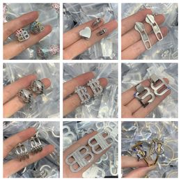 Designer Brand Stud Earrings Womens Designer high quality Gold Silver Diamond Earring Jewellery Ladies Fashion Letter B Earings Rings wedding party gift wholesale