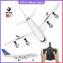 WLtoys XKS A120 RC Plane 2.4G 3CH 3D/6G Dual Power EPP Material Gliding Electric Plane RTF A380 Model RC Airplane Toy for Kids