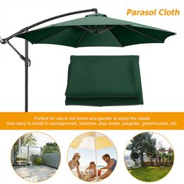 6 Bones Umbrella Replacement Canopy Without Stand 2m Parasol Replaceable Cloth Waterproof Detachable for Outdoor Beach Garden