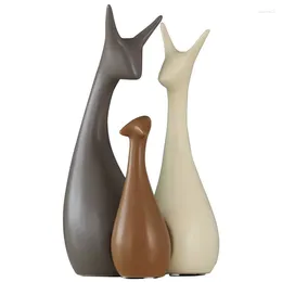 Decorative Figurines Ceramic Art Decorations For Home - Nordic Style Ornaments TV Cabinet Wine And More