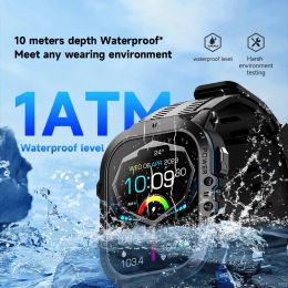Amoled Blue Tooth Call Smart Watch Men Waterproof 1.96' 410*502 HD Screen outdoor Smartwatch 100+ Sports 200+ Watch Face Fitness