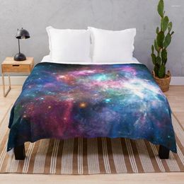 Blankets Nebula Galaxy Print Throw Blanket Large Knitted Plaid Rug Baby Soft