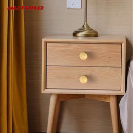 YUTOKO Solid Zinc Alloy Cabinet Knobs Kitchen Cabinet Handles Round Gold Drawer Pull Furniture Door Handle Nordic Simple Handles