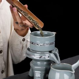 Ge Yao Automatic Tea Set Teaware Teapot for Tea Pot Puer Cups Teeware Teware Cups and Mugs Gaiwan Teacups Ceramic and Pottery