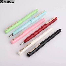 Pens Youpin Kaco MELLOW Fountain Pen Colourful Calligraphy Writing Pens EF Nib Smooth Writing for Students Business Office