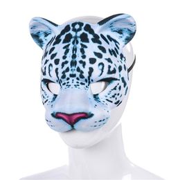 Snow Leopard Mask Mascaras Animales Prop Halloween Mask Unisex Carnival Holiday Party Accessories Cospaly Tools Realistic Masker