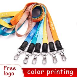 Rings 5pcs/lot Mobile Phone Lanyard Key Ring Sling Badge Neckband Keychain Antilost Badges ID Cell Phone Rope Neck Straps