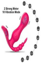 Wireless 3 in 1 G Spot Remote Control Vibrator for Women Clitoris Stimulator Wearable Panties Dildo Erotic For Adults Q06025764018