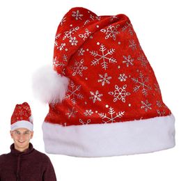 Kids Christmas Hat Unisex Soft Lightweight Foldable Hats Cute Patterned Santa Claus Snowman Elk Foldable Lightweight New Year