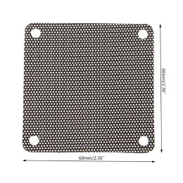 5PCS PVC Fan Dust Philtre PC Dustproof Case Cuttable Computer Mesh Cover 40mm 50mm 60mm 70mm 80mm 90mm 120mm 140mm Mesh Black