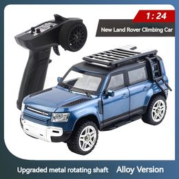1:24 SG2402 Alloy RC Car 2.4ghz Metal Remote Control Vehicle All-terrain 10km/h Led Light Off-road Truck Climbing Car Adult Toy