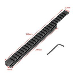 11 to 20mm guide rail with increased height and extended fixture bracket, metal iron plate guide rail
