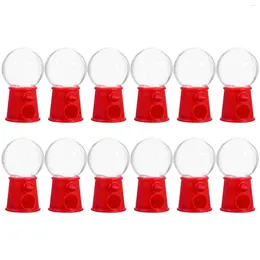 Storage Bottles 12Pcs Mini Gumball Machines Lovely Candy Dispenser Creative Wedding Box Cake Decor