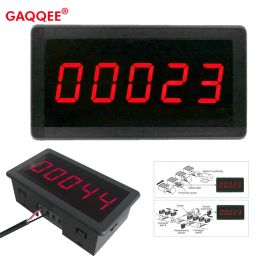 RS5135 5 Digits Electronic Counter DC12-24V 0-99999 Counting LED Digital Display Panel Metre Totalizing Type Electronic Counter