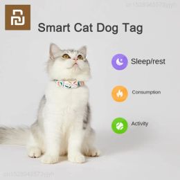 Accessories Youpin PETKIT Smart Personalised Dog Cat Collars adjustable Soft Nylon Waterproof Puppy Collar Tags Pet Accessories APP Control