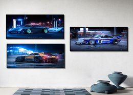 Sport And Racing Car Poster Painting Canvas Print Nordic Home Decor Wall Art Picture For Living Room Frameless8422312