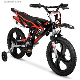 Bikes Ride-Ons Hyper Bicycles 16in Kids Mag Wheels Motobike Black/Red L47