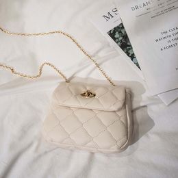 Korean Ladies Cloud Shape Bag Lattice Chain One Shoulder Mobile Phone Bag Summer Coins Purse Small Bag Trend