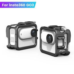 Accessories Rabbit Cage For Insta360 GO 3 Aluminium Alloy Protective Case Metal Frame Case Camera Cage For Insta360 GO 3 Expansion Accessory