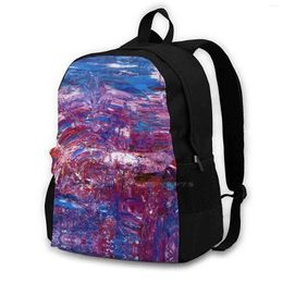 Backpack Scratch S-Red Blue Arrivals Unisex Bags Casual Bag Spatula Colourful