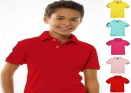 Boys T-shirts Polos Short Sleeve Kids Polo Shirt Embroidery Tops Tees Baby Boy Girls Shirts Child Clothes2402734