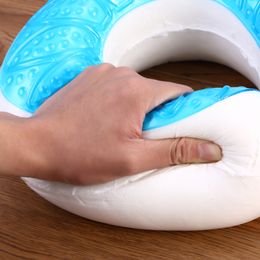 Memory Neck Travel Pillow with Cooling Gel Provide Best Neck and Head Support in Travel Office Home For Decorative pillows