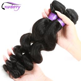 Loose Wave 2 Bundles Cranberry Hair Natural Loose Body Wave Remy Brazilian Hair Weave Bundles 100% Remy Human Hair Extensions