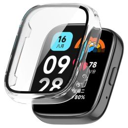 Protective Case For Redmi Watch 3 Active Full Cover Screen Protector Tempered Glass Film Bumper Shell