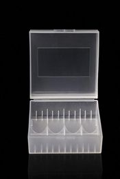 2021 battery portable plastic clear casesClear Battery Case for 18650 18350 Batteries DHL 8944024