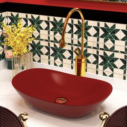 Light Luxury Ceramic WashBasin Home Balcony Countertop Sink Toilet Single Basin Green Oval Bathroom Washbasin With Drainer Sets