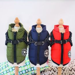 Super Warm Dog Clothes Waterproof Dog Jacket Coat For Small Medium Dogs Winter Puppy Vest Pet Clothing Chihuahua 3 Colours S-2XL Y2253e