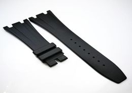 28mm 18mm Black Rubber Watch Band Strap Bracelet For AP Royal Oak Offshore 42mm Models3679562