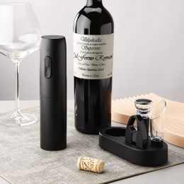 Electric Wine Bottle Opener Automatic Red Wine Corkscrew Rechargeable Wine Opener with Charging Base Wine Lover Kitchen Gadgets