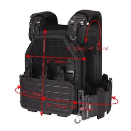 combat vest 6094 quick detachable light laser cut tactical vest black gear to carry Military tactical vest 240408