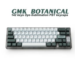Accessories GMK Botanical 141 Keys DYESUB PBT Keycap Cherry Profile English Keycaps For Mechanical Keyboard 61/64/68/75/84/87/96 Layout