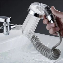 Handheld Faucet Diverter Valve Shower Head For Home Bathroom Kitchen Faucet Adapter Set Adjustable Diverter Valve Faucet