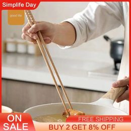 Chopsticks Lengthened Long Sticks Household Gadgets Fried Chafing Non-slip Beech Tableware Kitchen Tool 42cm