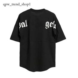 Designer Palm Angles T Shirt Luxury Brand Clothing Shirts Letter Pure Cotton Short Sleeve Spring Summer Tide Mens Womens Tees Black/white S-x 308